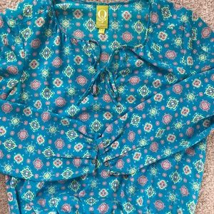 Long Sleeve Patterned Dress - Women’s Size S